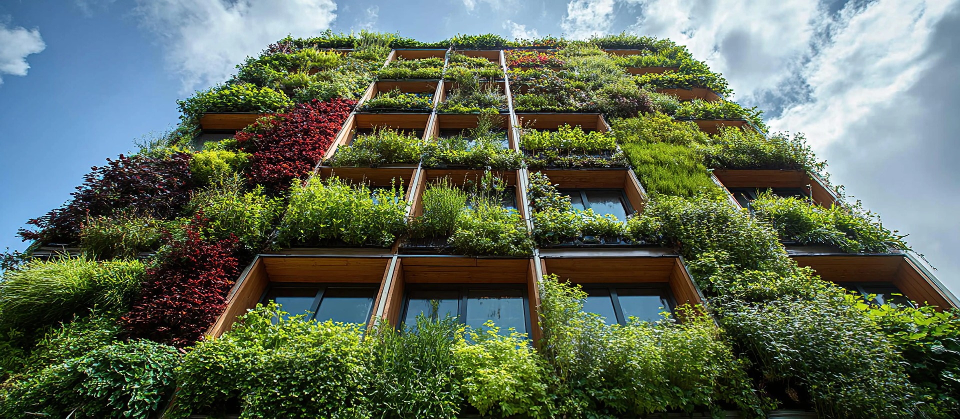 Immeuble végétalisé conforme RE2025